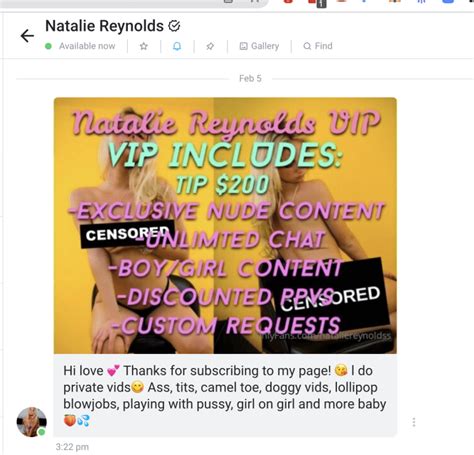 Natalie Reynolds OnlyFans, Instagram & TikTok